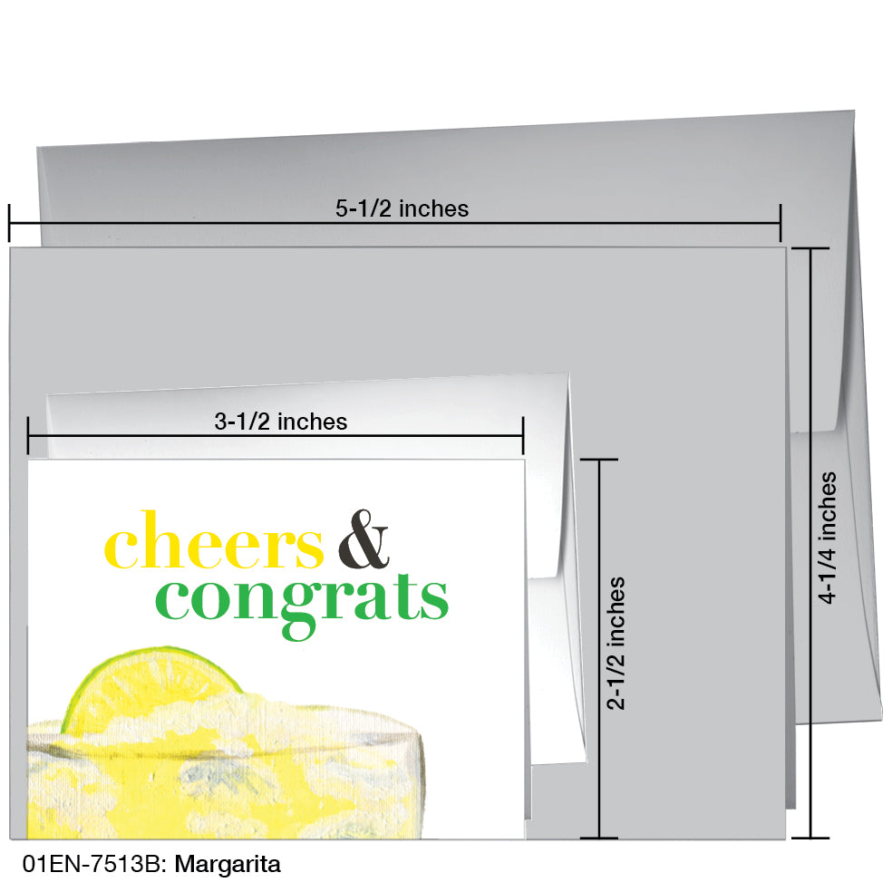 Margarita, Greeting Card (7513B), Enclosure, www.printedcanvas.com