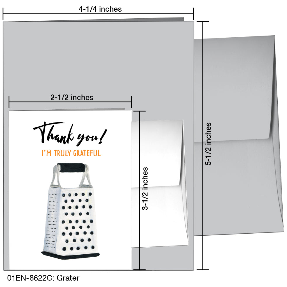 Grater, Greeting Card (8622C), Enclosure, www.printedcanvas.com