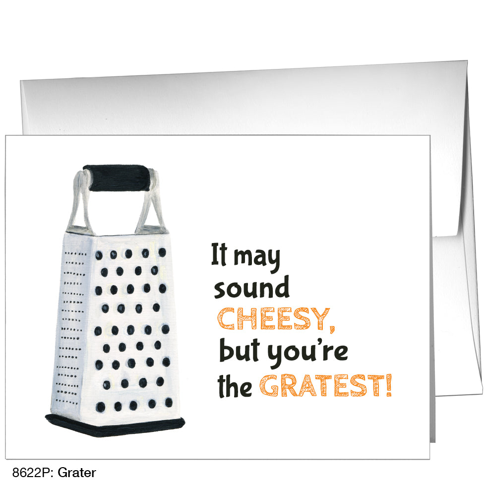 Grater, Greeting Card (8622P), A2 Card Front, www.printedcanvas.com
