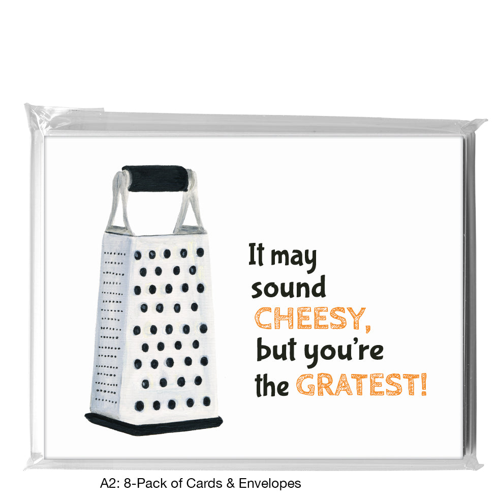 Grater, Greeting Card (8622P), A2 Card 8-Pack, www.printedcanvas.com