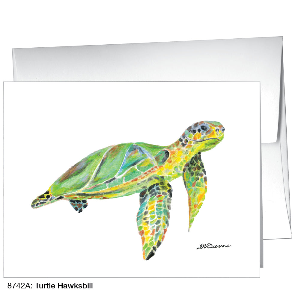 Turtle Hawksbill, Greeting Card (8742A), A2, printedcanvas.com