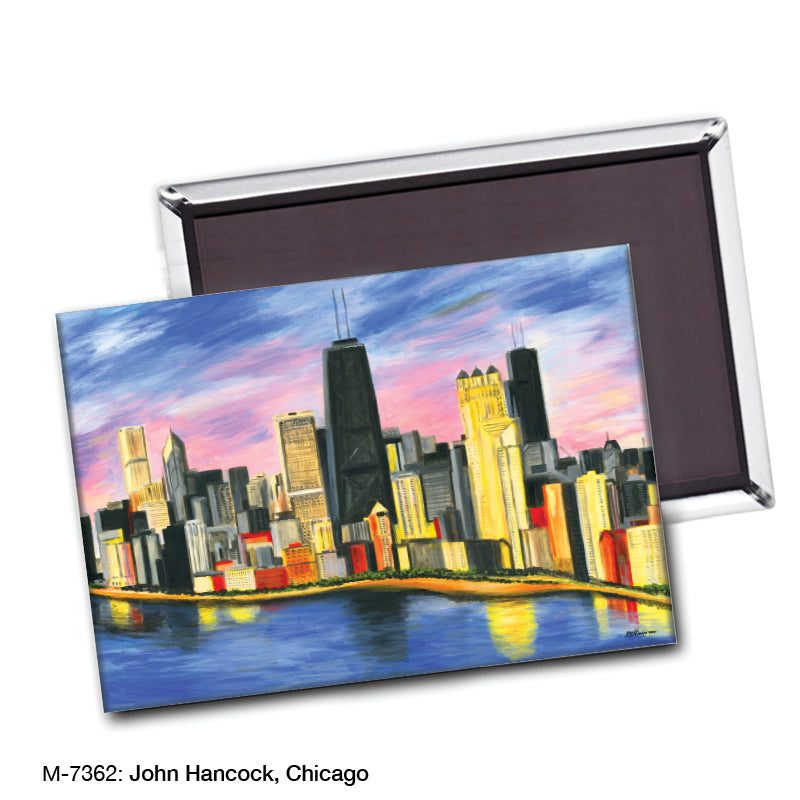John Hancock, Chicago, Magnet (M-7362A), blank, printedcanvas.com