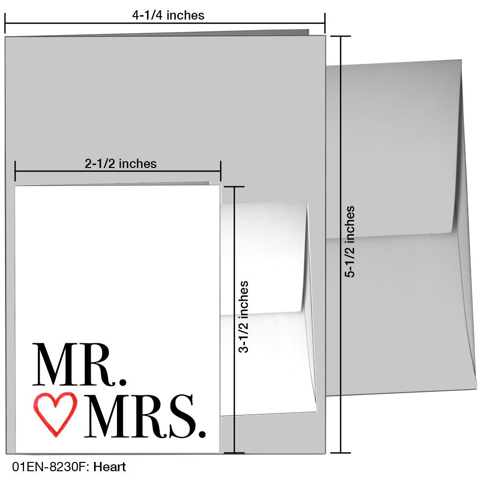Heart, Greeting Card (8230F), Enclosure, www.printedcanvas.com