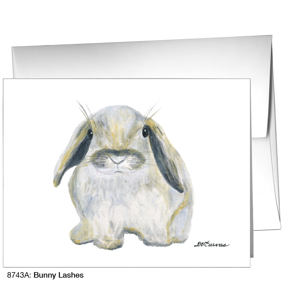Bunny Lashes, Greeting Card (8743A), A2, printedcanvas.com