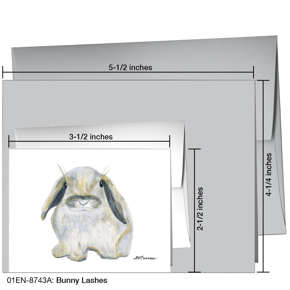 Bunny Lashes, Greeting Card (8743A), Enclosure, printedcanvas.com