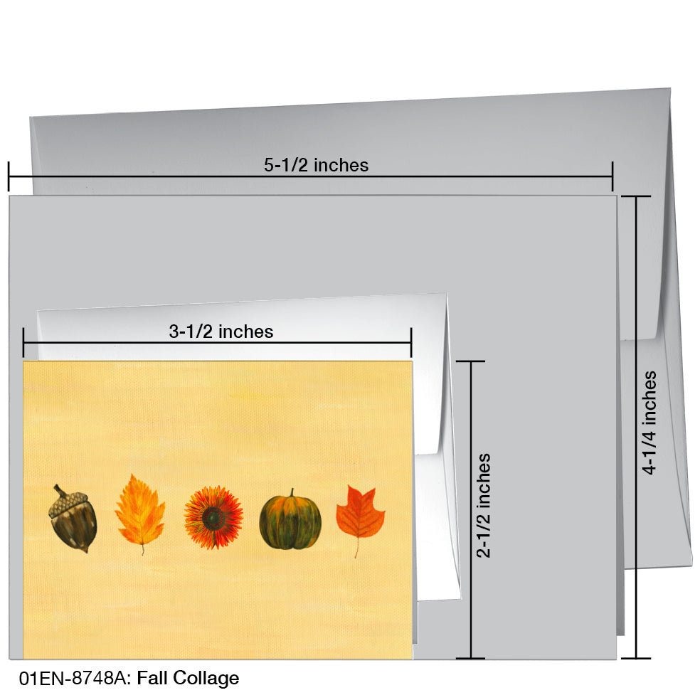 Fall Collage, Greeting Card (8748A), Enclosure Card, www.printedcanvas.com
