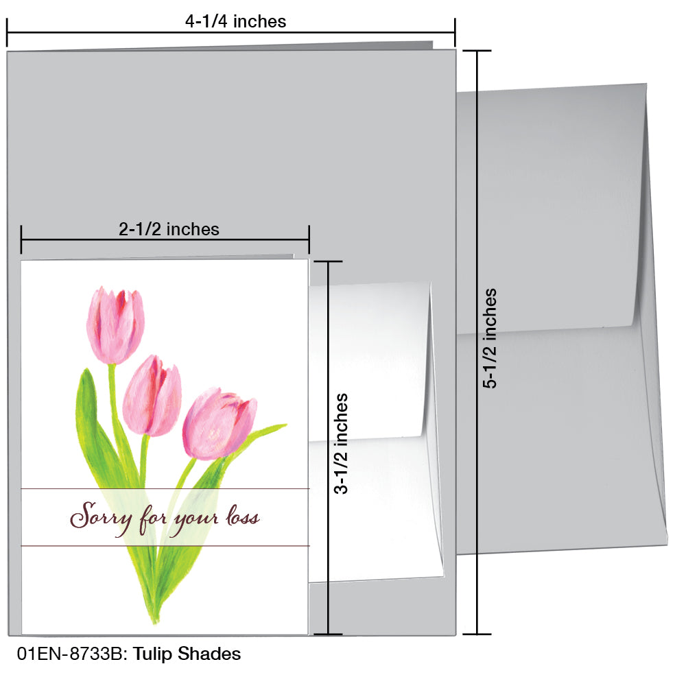 Tulip Shades, Greeting Card (8733B), Enclosure Card, www.printedcanvas.com