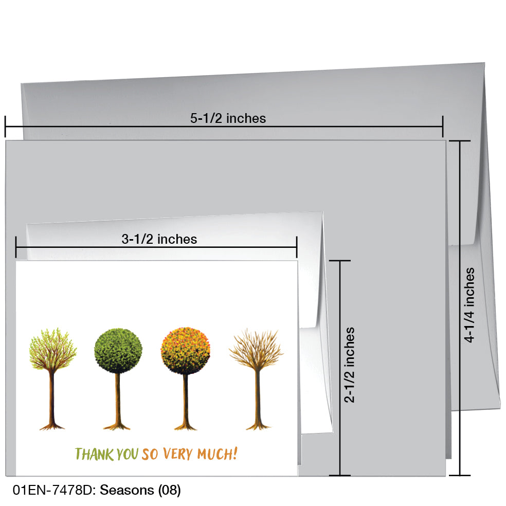 Seasons (08), Greeting Card (7478D), Enclosure Card, printedcanvas.com