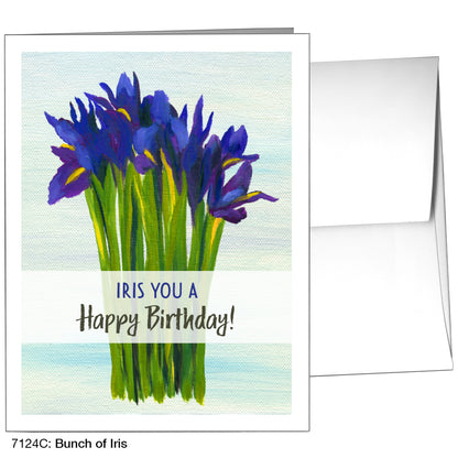 Bunch Of Iris, Greeting Card (7124C)