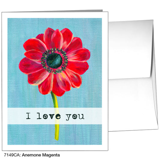 Anemone Magenta, Greeting Card (7149CA)