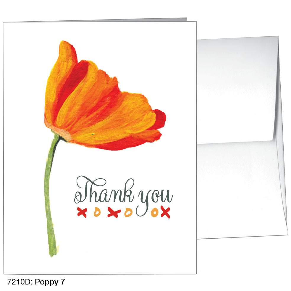 Poppy 07, Greeting Card (7210D)