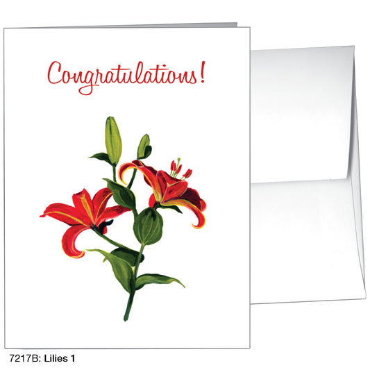 Lilies 1, Greeting Card (7217B)