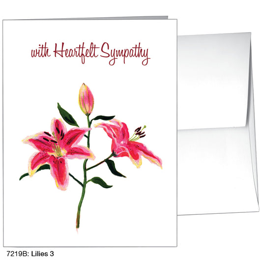 Lilies 3, Greeting Card (7219B)