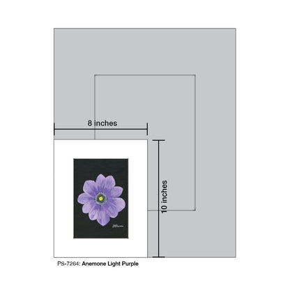 Anemone Light Purple, Print (#7264)