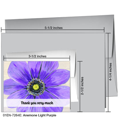 Anemone Light Purple, Greeting Card (7264E)