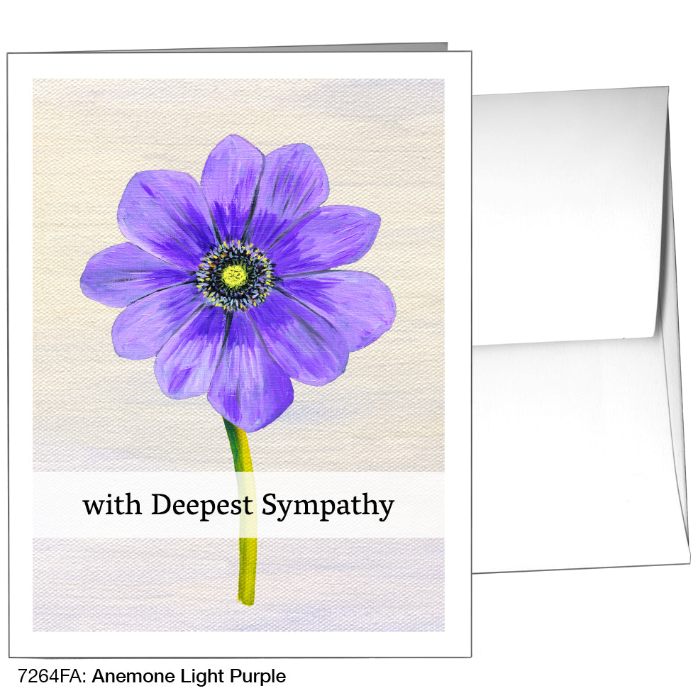 Anemone Light Purple, Greeting Card (7264FA)