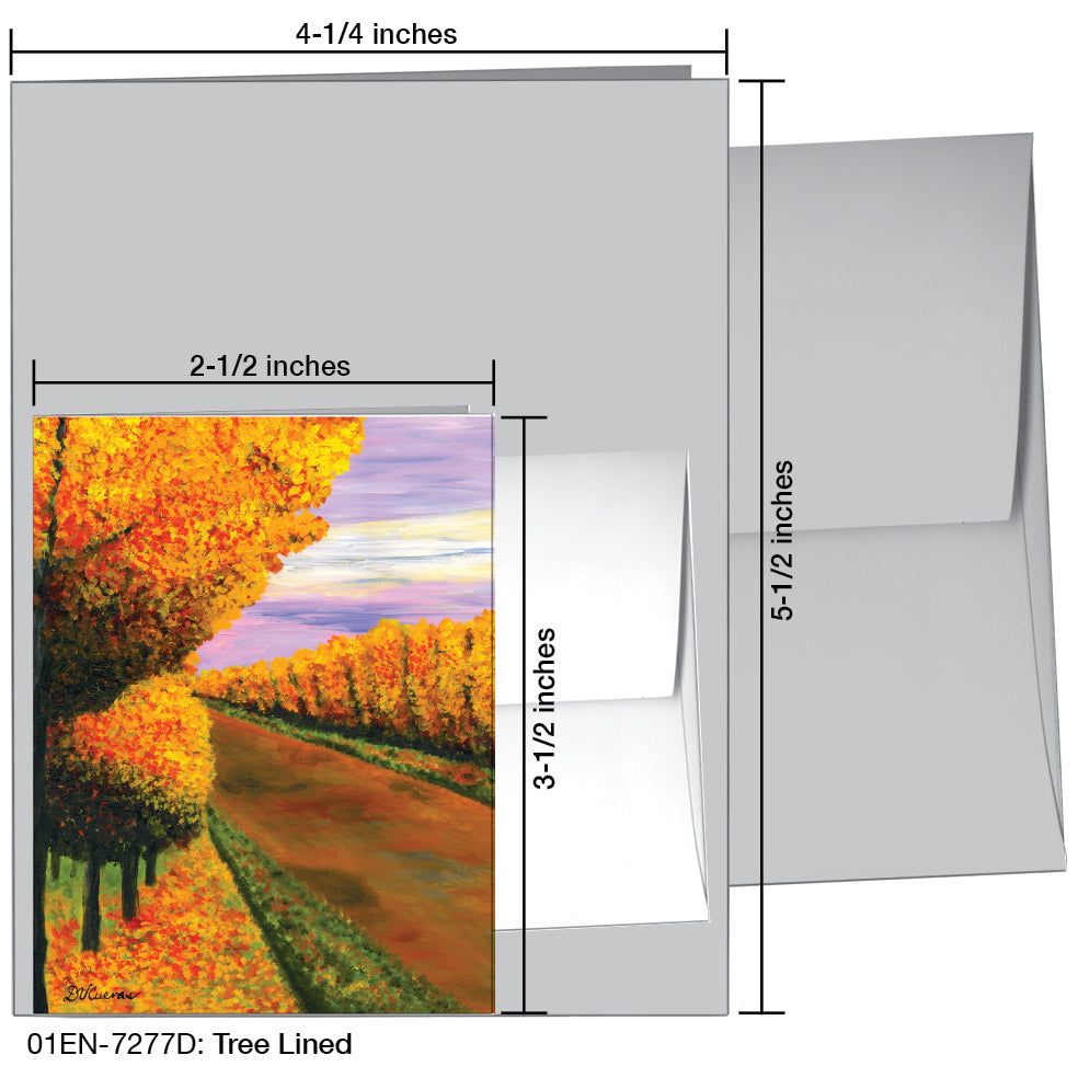 Tree Lined, Greeting Card (7277D)