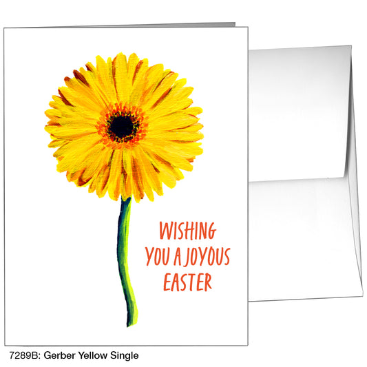 Gerber Yellow Single, Greeting Card (7289B)