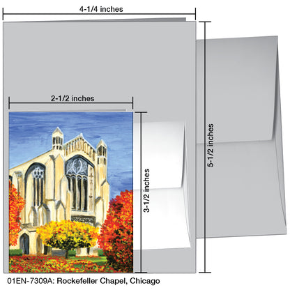 Rockefeller Chapel, Chicago, Greeting Card (7309A)