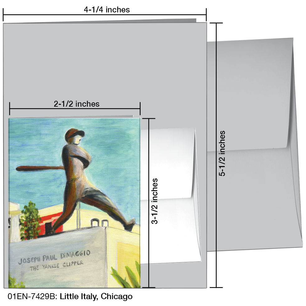 Little Italy, Chicago, Greeting Card (7429B)