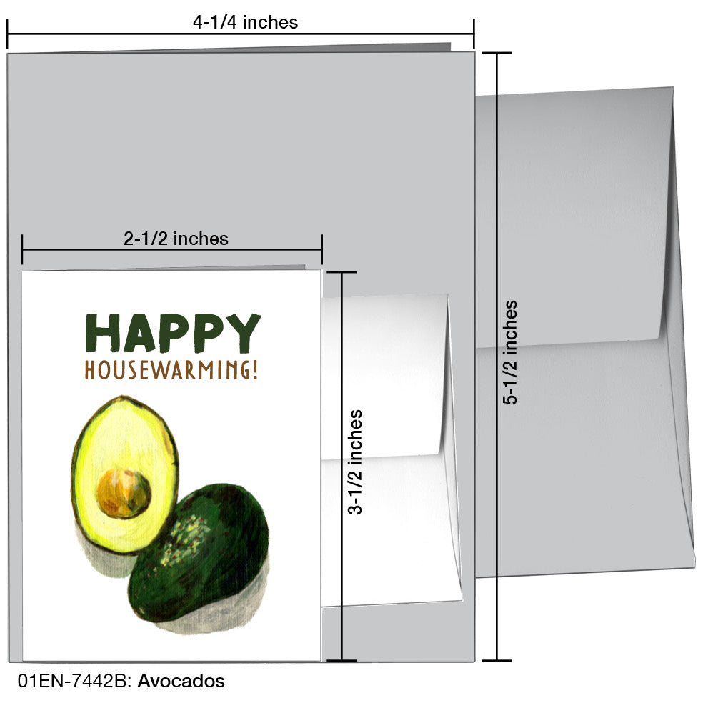 Avocados, Greeting Card (7442B)