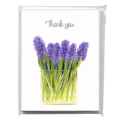 Bunch Of Hyacinths, Greeting Card (7449B)