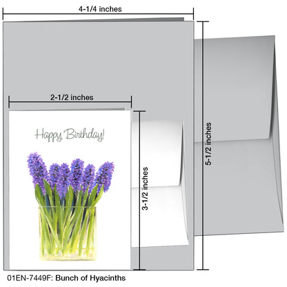 Bunch Of Hyacinths, Greeting Card (7449F)