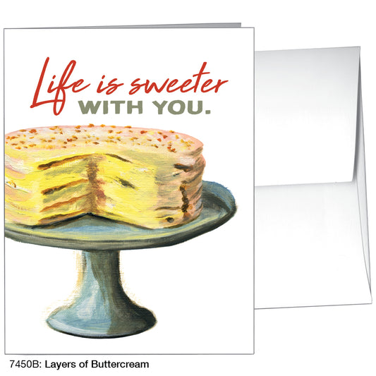 Layers Of Buttercream, Greeting Card (7450B)