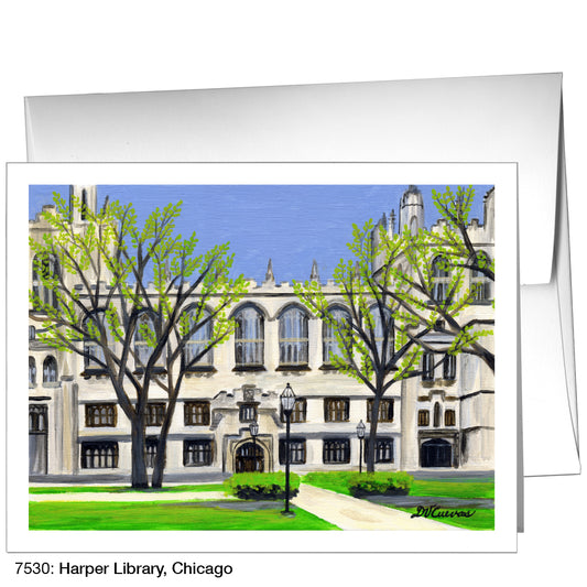 Harper Library, Chicago, Greeting Card (7530)