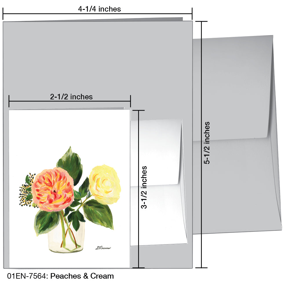 Peaches & Cream, Greeting Card (7564)