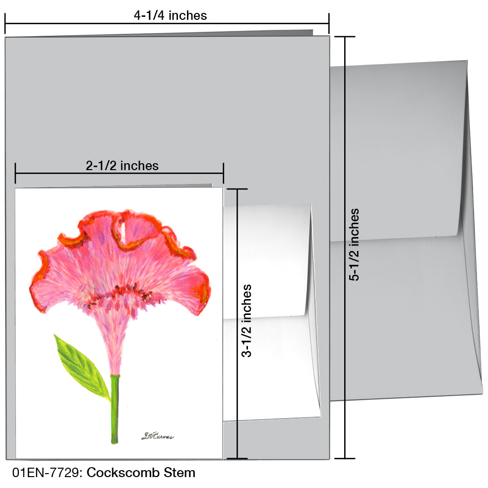 Cockscomb Stem, Greeting Card (7729)