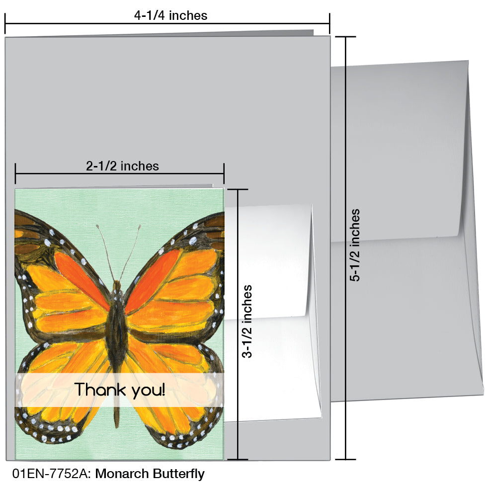 Monarch Butterfly, Greeting Card (7752A)