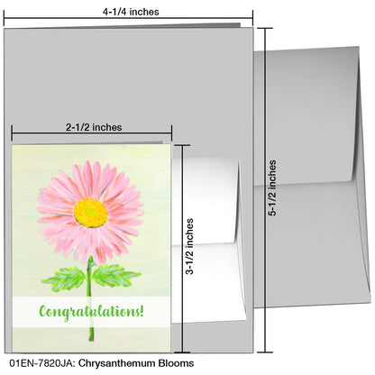 Chrysanthemum Blooms, Greeting Card (7820JA)