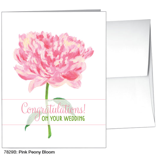 Pink Peony Bloom, Greeting Card (7829B)