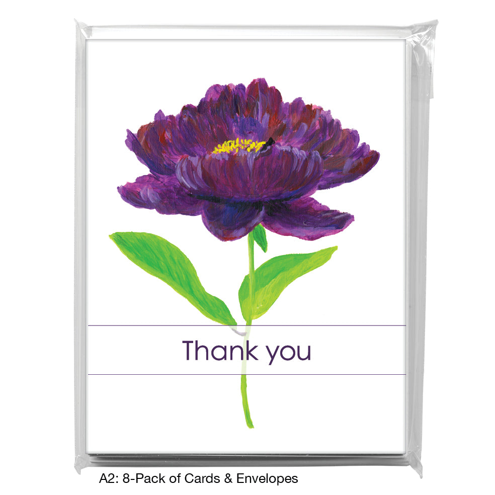 Peony Purple, Greeting Card (7832B)