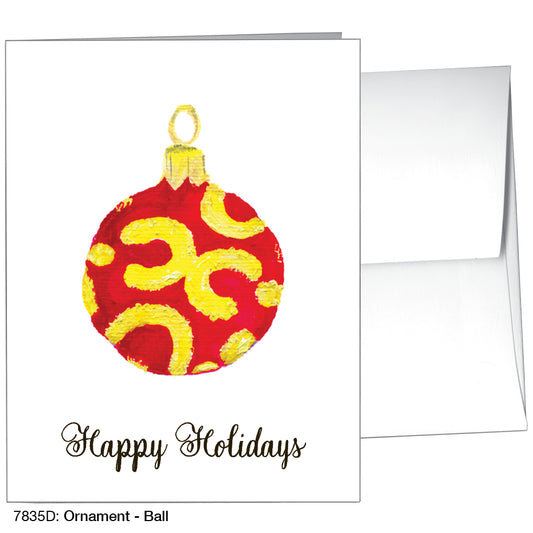 Ornament - Ball, Greeting Card (7835D)