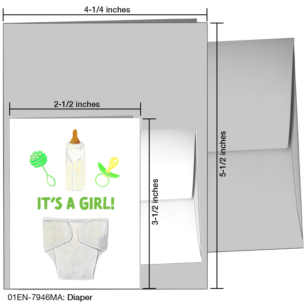 Diaper, Greeting Card (7946MA)