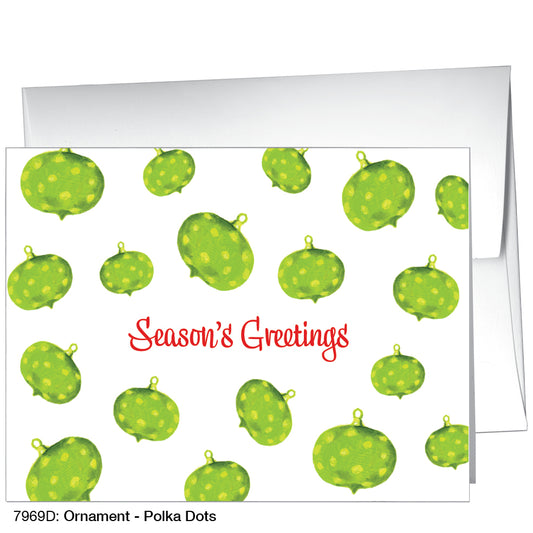 Ornament - Polka Dots, Greeting Card (7969D)