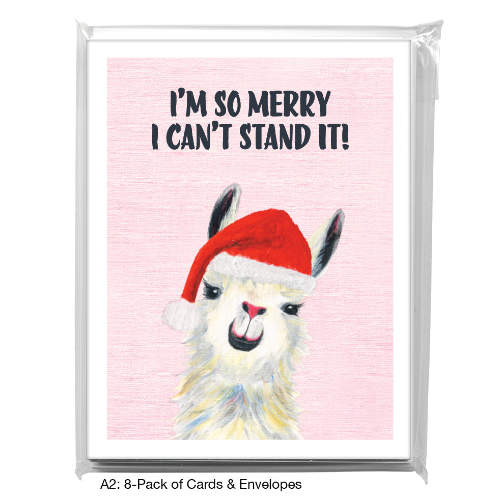 Llama Pink Nose, Greeting Card (8067JG)