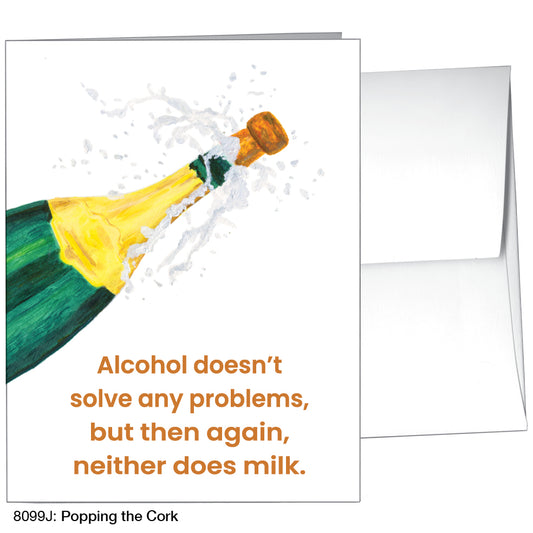 Popping The Cork, Greeting Card (8099J)