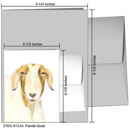 Farrah Goat, Greeting Card (8124A)