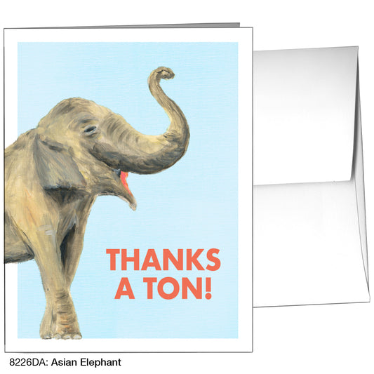 Asian Elephant, Greeting Card (8226DA)