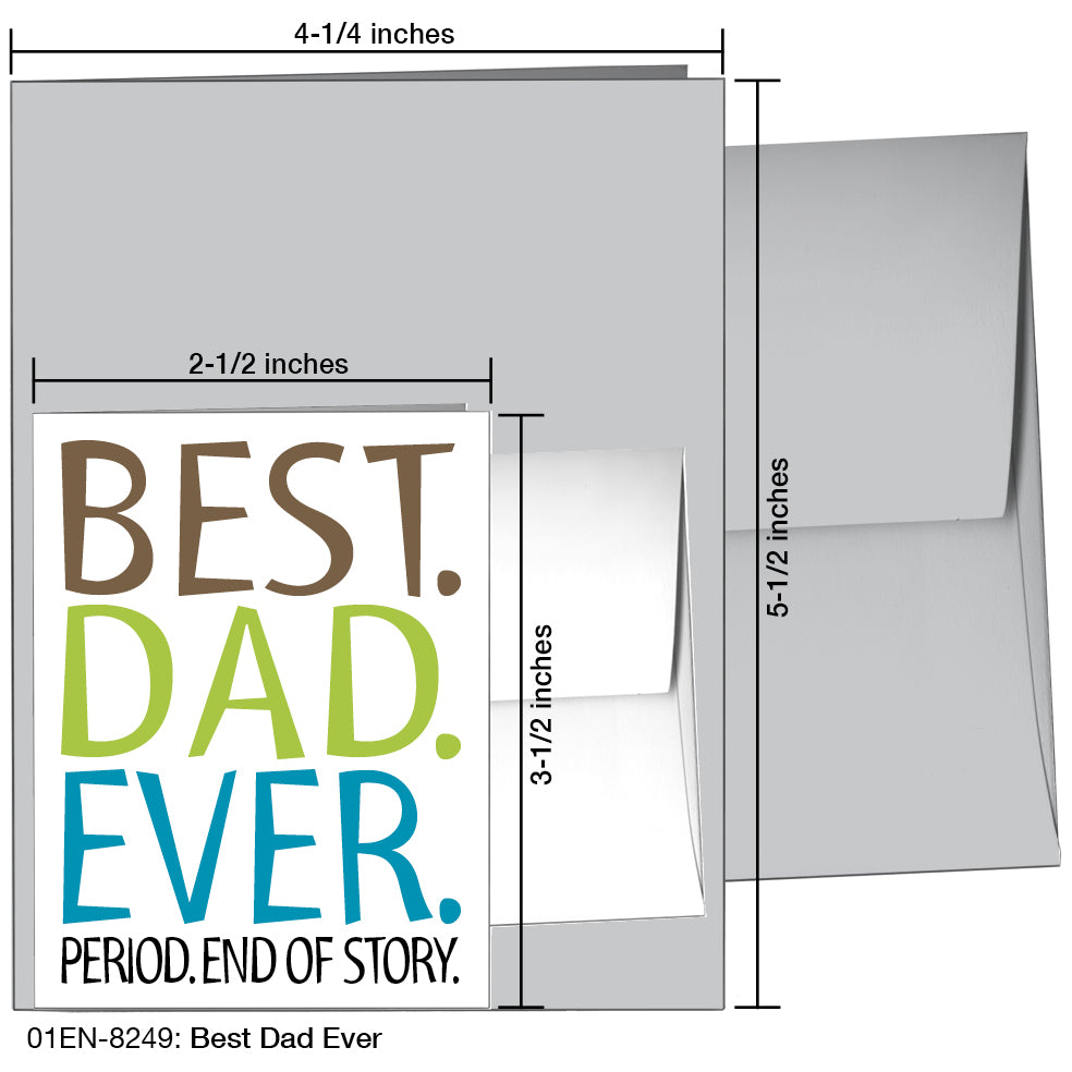 Best Dad Ever, Greeting Card (8249)