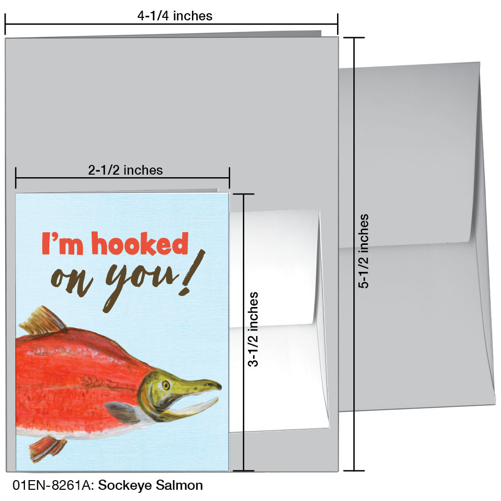 Sockeye Salmon, Greeting Card (8261A)