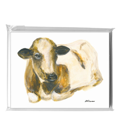 Cow At Rest, Greeting Card (8276)