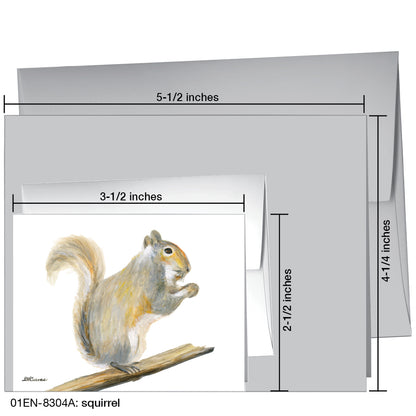 Squirrel, Greeting Card (8304A)