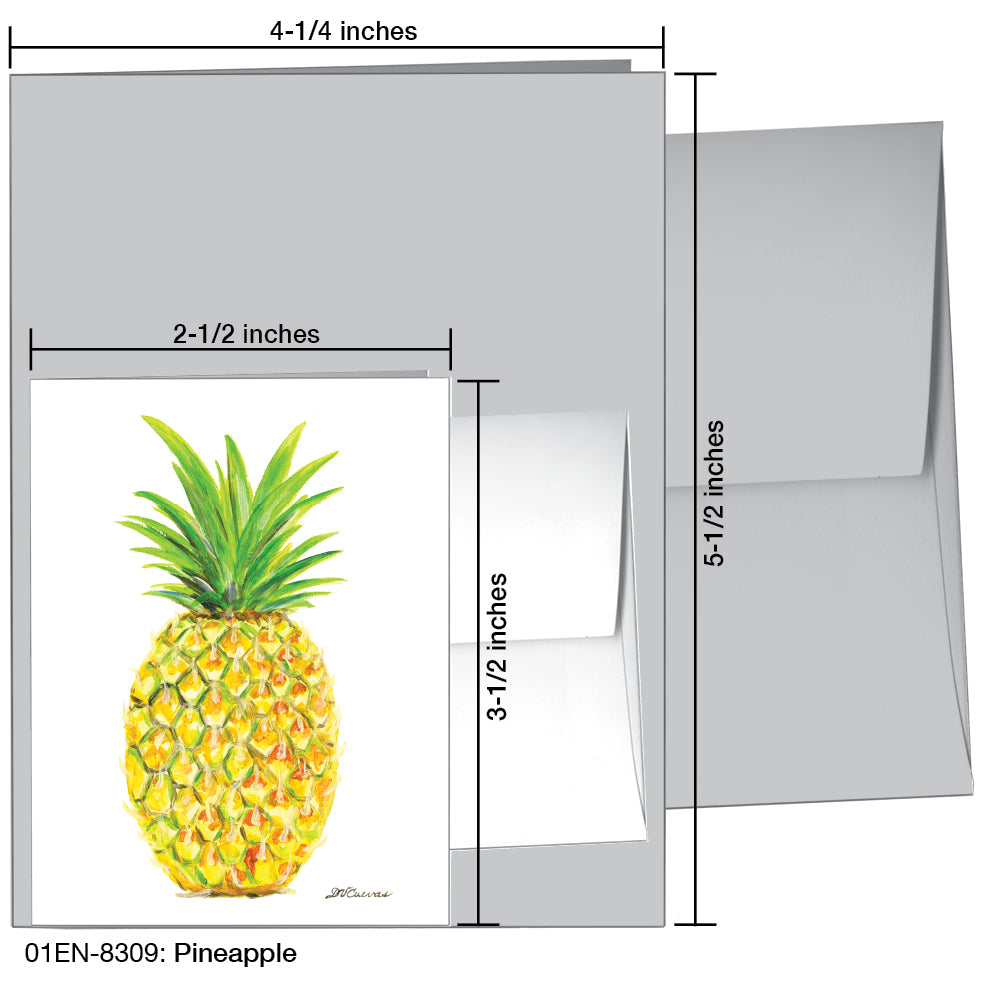 Pineapple, Greeting Card (8309)