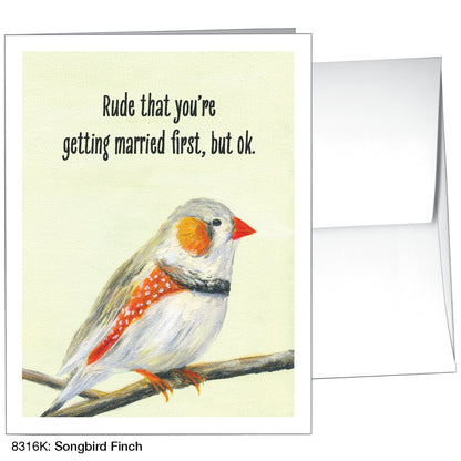 Songbird Finch, Greeting Card (8316K)