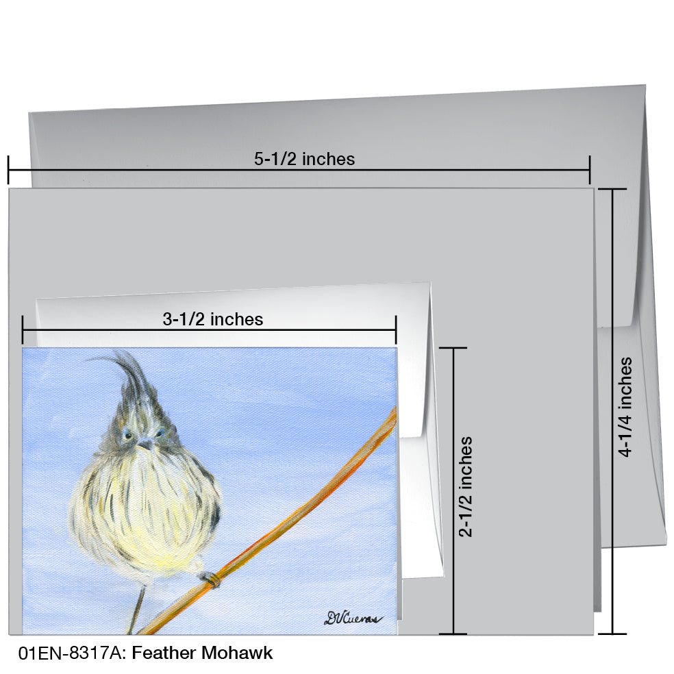 Feather Mohawk, Greeting Card (8317A)