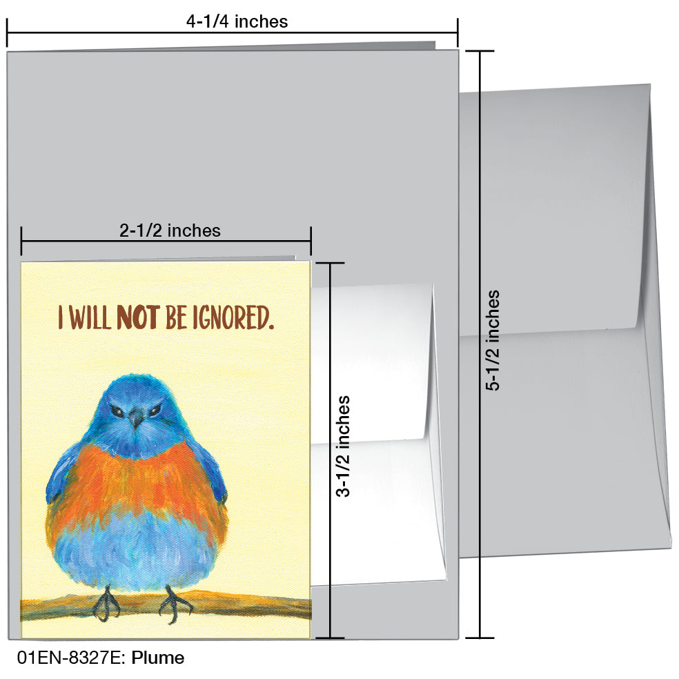 Plume, Greeting Card (8327E)